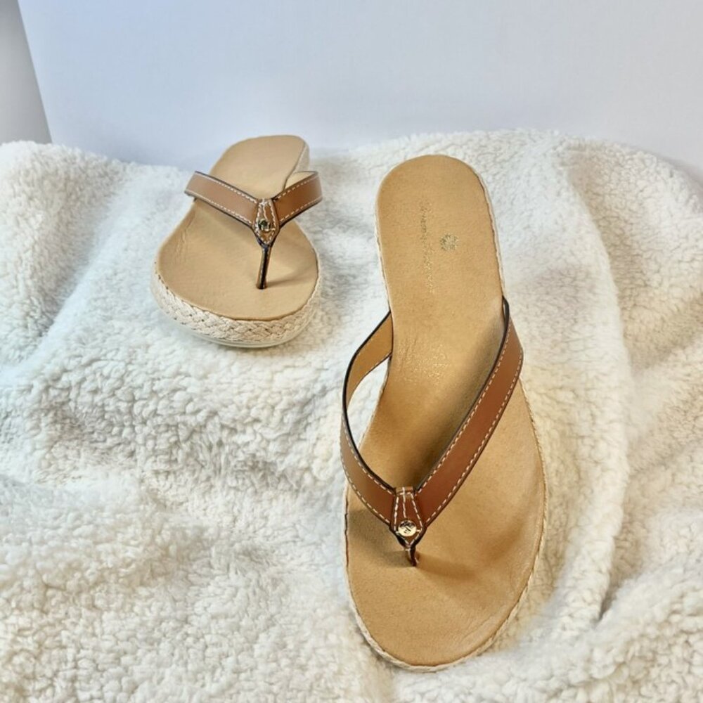 Authentic Tommy Bahama Leather Resort Sandals - Picture 2 of 16